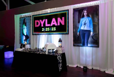 Glitter Name Backdrop