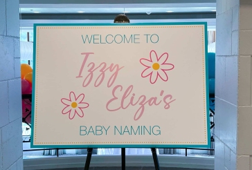 Baby Naming Welcome Sign