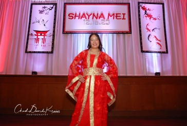 Asian Themed Bat Mitzvah Backdrop
