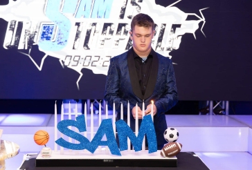 Sports Themed Candle Lighting Centerpiece