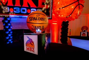Mini Basketball Cube Centerpiece