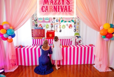 Custom Carnival Booth Setup