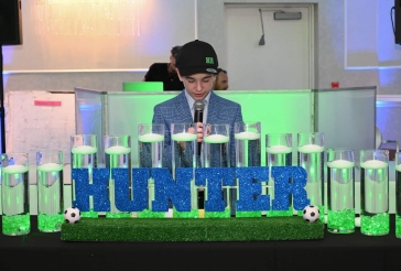 Soccer Candle Lighting Display