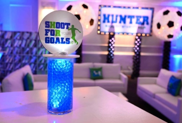 Soccer Lounge Centerpiece