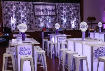 Logo High Top Centerpieces