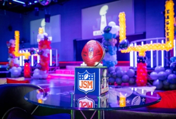 Football Cube Centerpiece