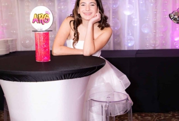 Bat Mitzvah Logo High Top Centerpiece