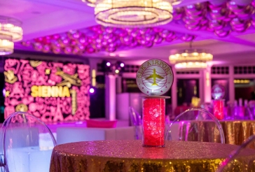 Travel Theme High Top Centerpiece