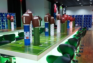 NFL Themed Centerpieces