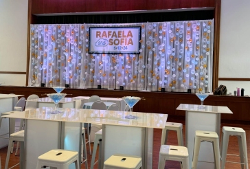 Backdrop on Bubble Wall