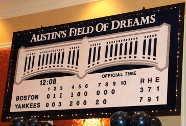 Yankee Scoreboard Backdrop