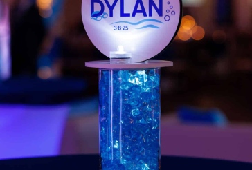 Swim Logo High Top Centerpiece