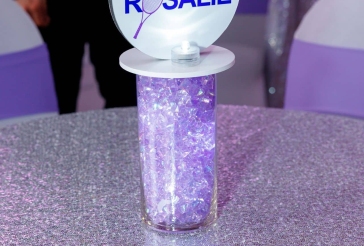 Tennis Logo High Top Centerpiece