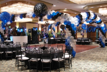 Balloon Wrap around Dance Floor