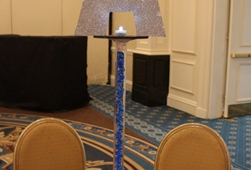 Sparkled Initial Centerpiece