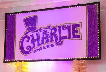 Wonka Themed Bar Mitzvah Backdrop