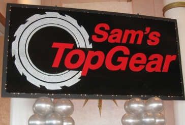 Car Themed Bar Mitzvah Sign