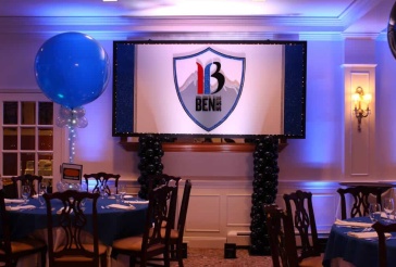 Ski Themed Logo Backdrop