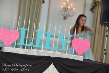 Bat Mitzvah Candle Lighting Display