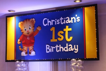 First Birthday Custom Backdrop