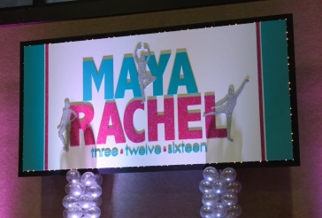 Dance Themed Bat Mitzvah Backdrop