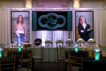 Bat Mitzvah Logo Backdrop