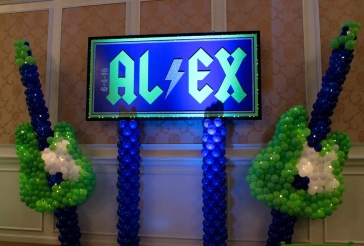 Music Themed Bar Mitzvah Backdrop