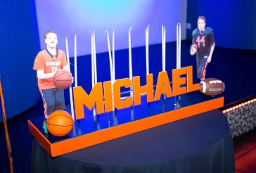 Syracuse Themed Candle Lighting Display