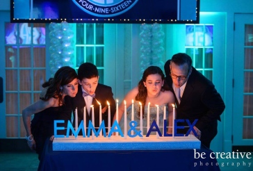 B'nai Mitzvah Candle Lighting Display