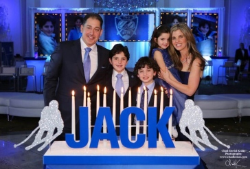 Ski Themed Candle Lighting Display