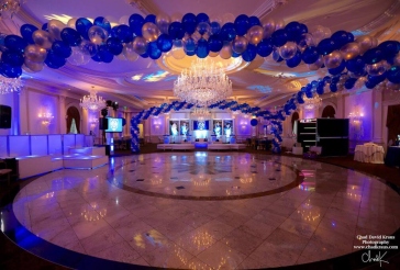 Blue and Silver Balloon Wrap