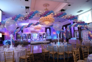 Turquoise and Lavender Balloon Wrap