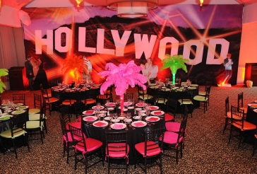 Hollywood Themed Wall Mural