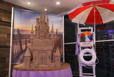 Life Guard Chair Prop and Sand Castle Display