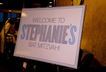Bat Mitzvah Welcome Sign