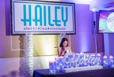 Lavender and  Silver Candle Lighting Display