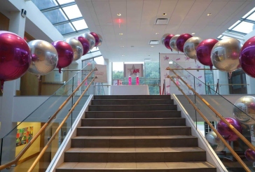 Hot Pink and Silver Orbz Scape