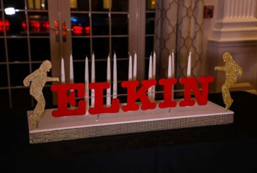 Bar Mitzvah Candle Lighting Display