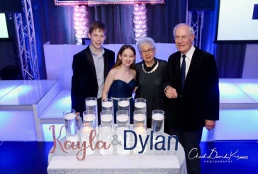 B'nai Mitzvah Candle Lighting Display