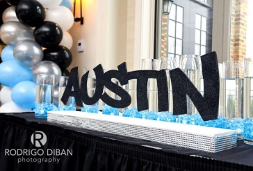 Graffiti Themed Candle Lighting Display