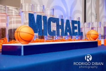 Basketball Themed LED Candle Lighting Display