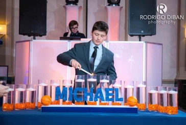 Basketball Themed LED Candle Lighting Display