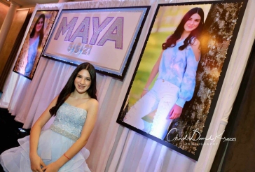 Backdrop with Blowup Photos