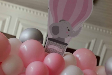 Logo Topper with Balloon Base