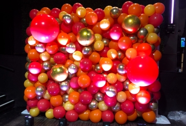 Pink and Gold Balloon Wall