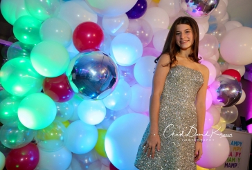 White Balloon Wall with Orbz