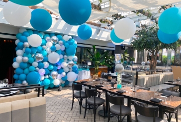 Outdoor Party Balloon Wall