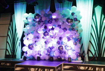 Galaxy Themed Balloon Wall