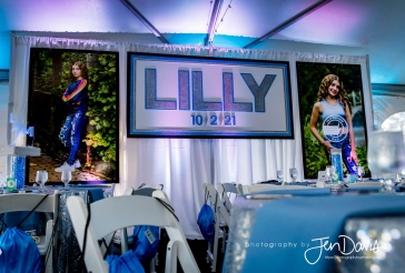 LED Blow Up Pictures and Backdrop