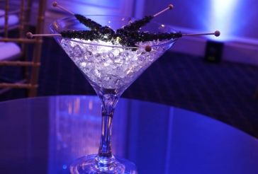 Black Rock Candy Cocktail Centerpiece